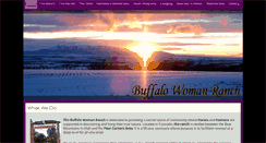 Desktop Screenshot of buffalowomanranch.com