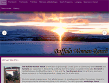 Tablet Screenshot of buffalowomanranch.com